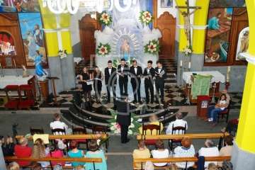 La Virgen de las Nieves estrena himno en el 75 aniversario de la Parroquia de Lomo Magullo (Foto TA)